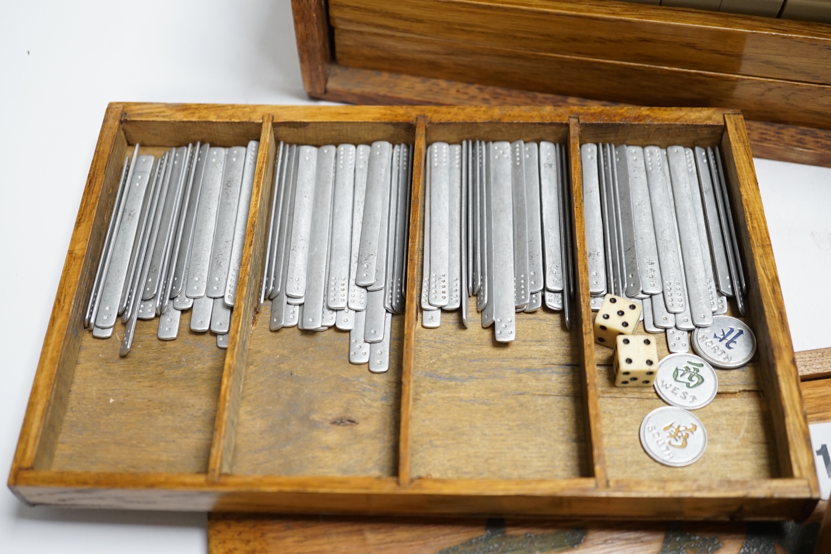 A Chinese mahjong set
